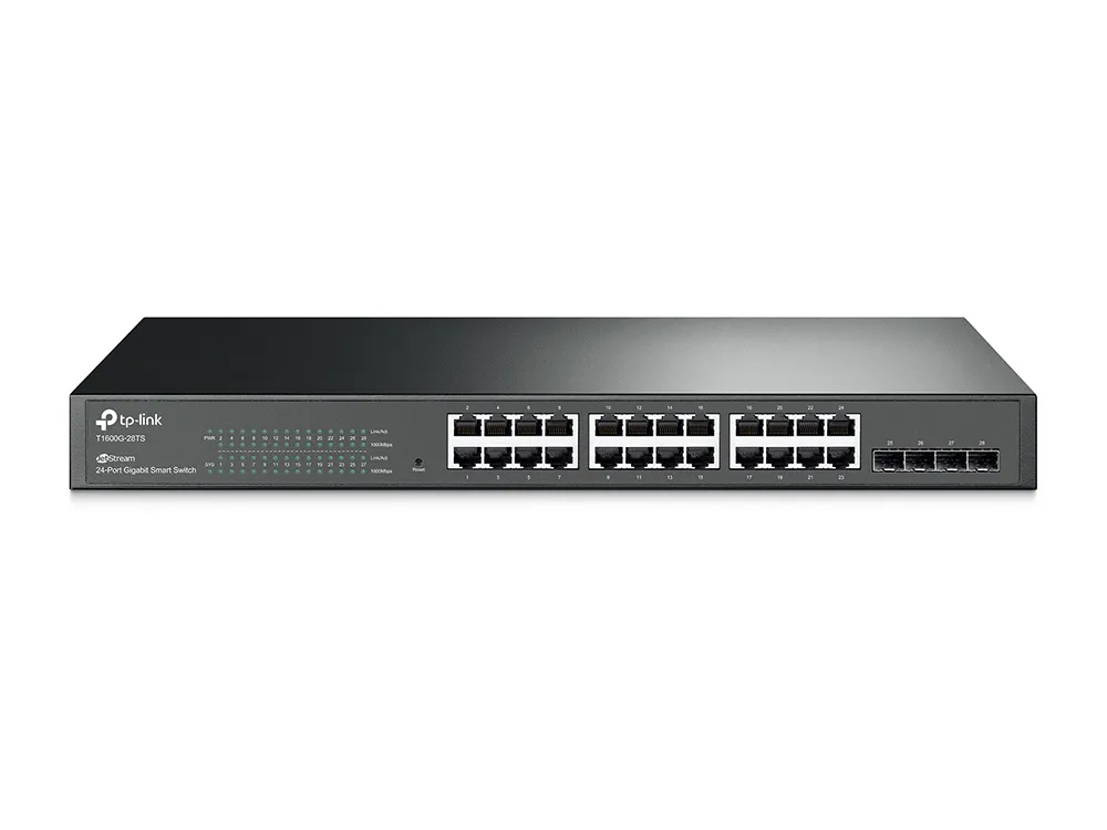 [SWT250008] Tplink Switch Smart Gigabit de 24 Puertos con 4 Ranuras SFP JetStream